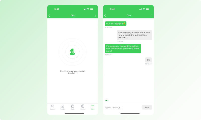Schneider Electric — live support chat connecting a customer with an agent